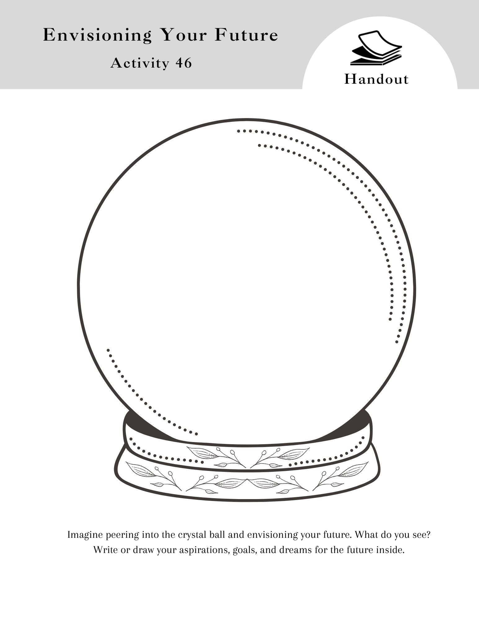 Client handout page